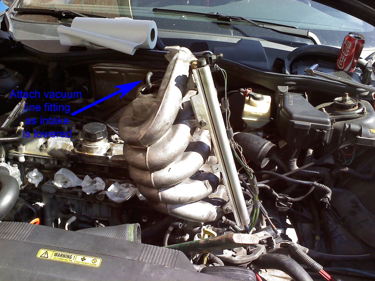 Vacuum hose under intake manifold (from Justin's PCV write up)