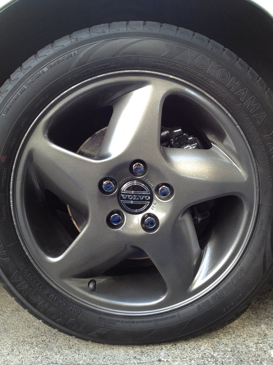 Duplicolor Graphite wheel coating, plus clear