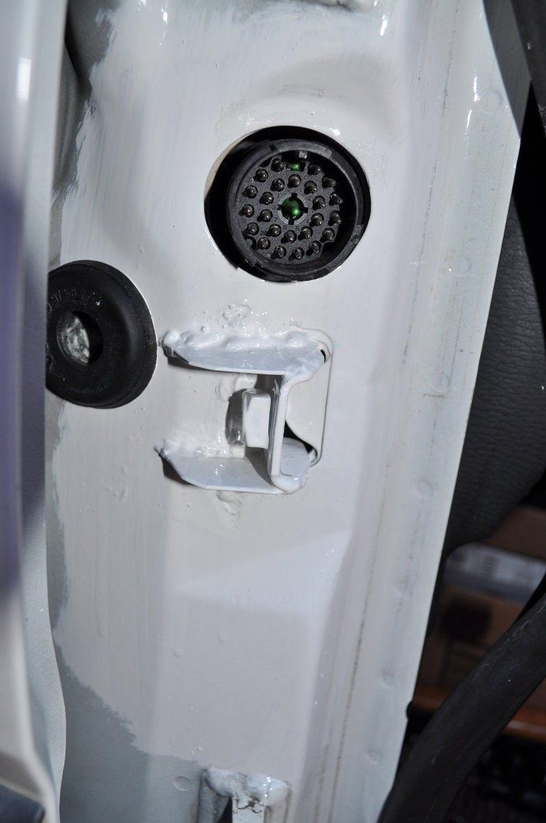 Bracket primed and painted