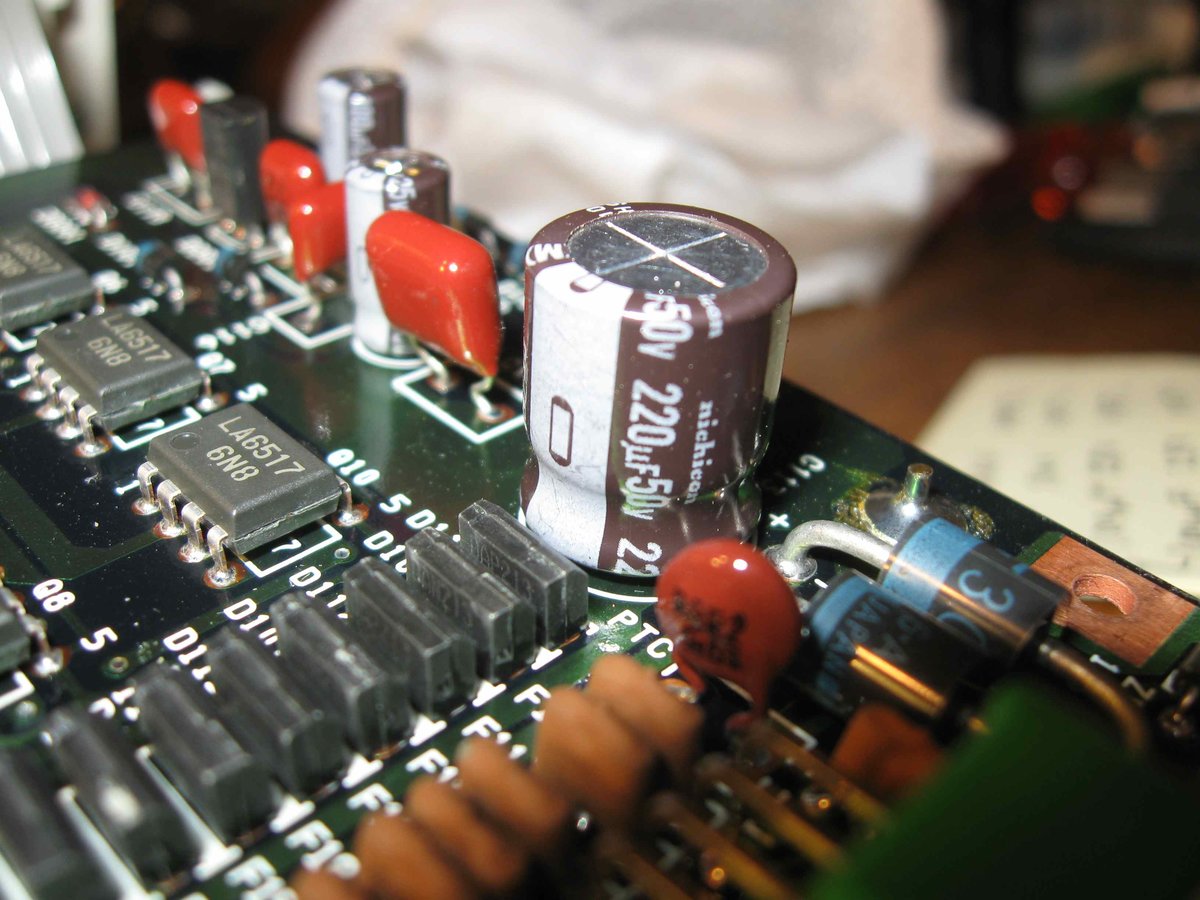 The biggest (220uF) capacitor on the ECC board