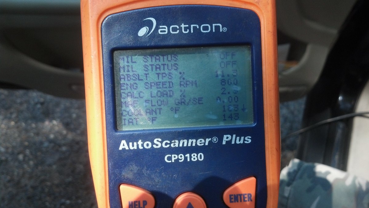 OBDII no reading on MAF