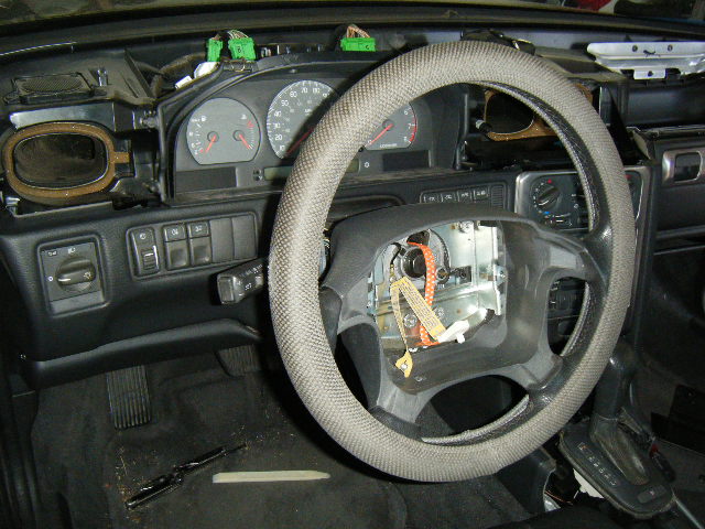 Steering wheel, soon to be removed