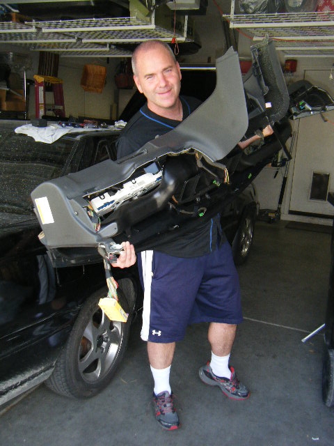 The entire dash removed...thanks to some fantastic assistance by Matthew Harrison