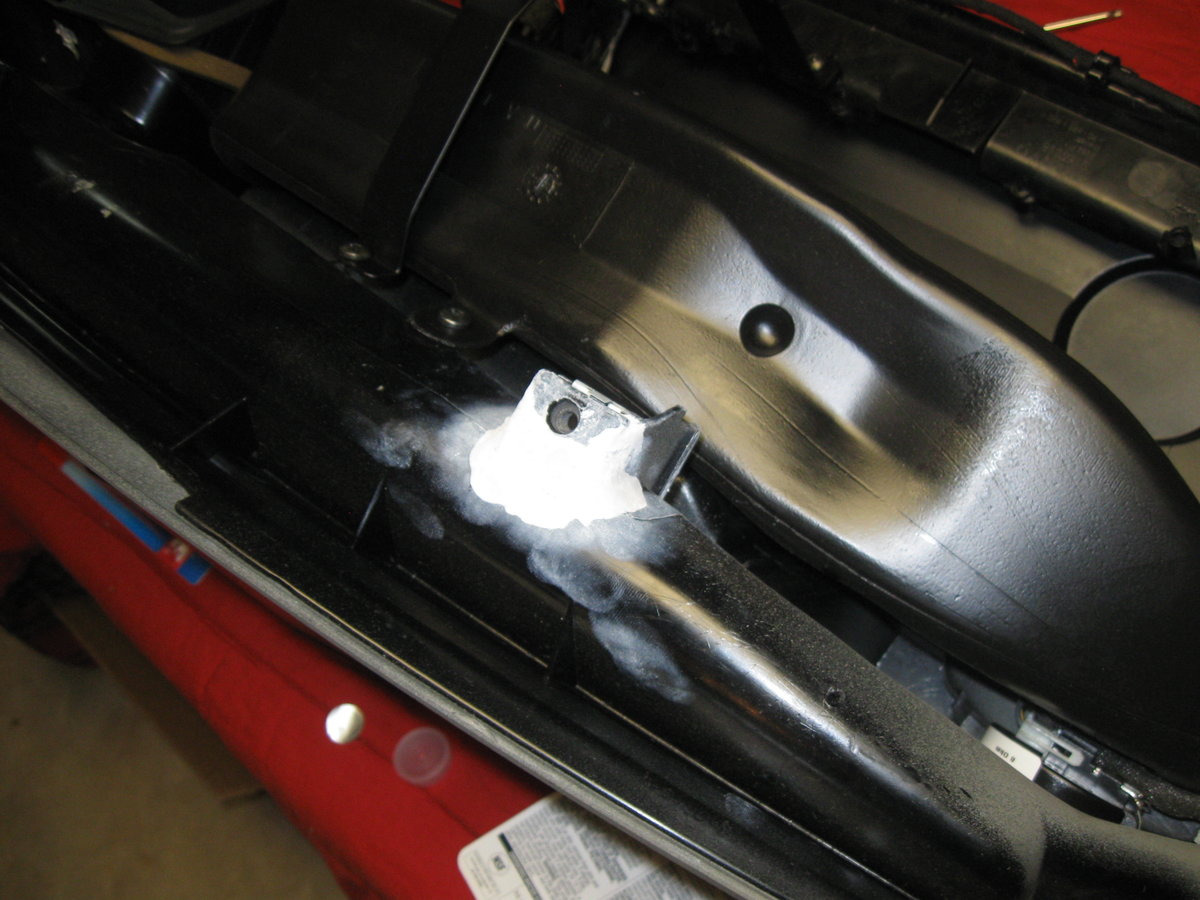 mount rebuilt w/JBweld