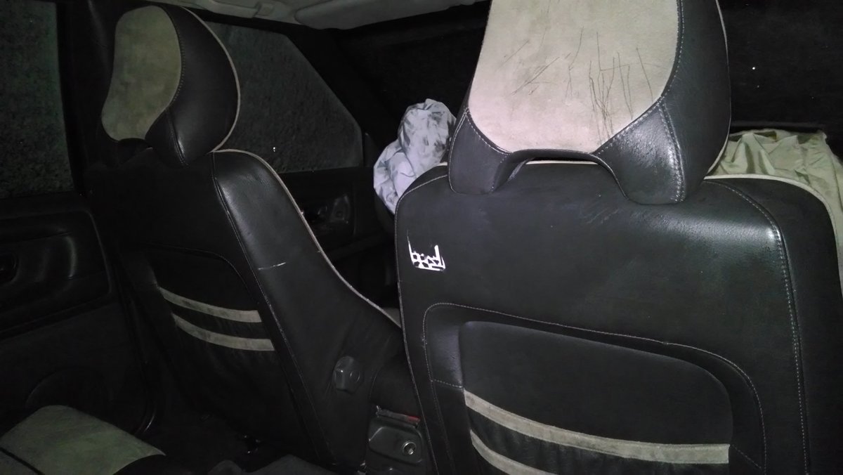 Rear View Of Front Seats