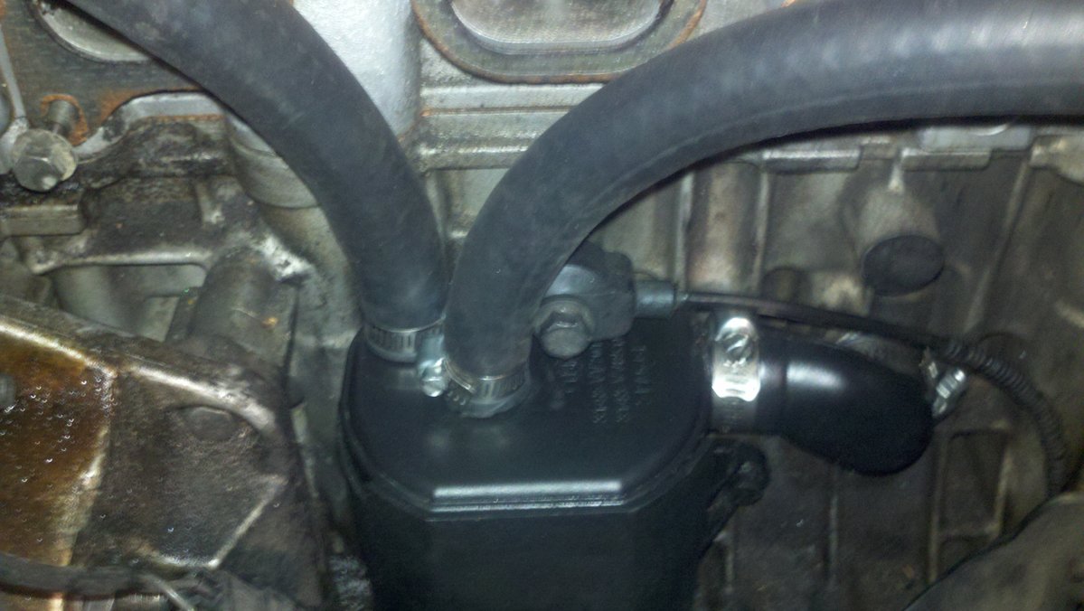 5/8"ID hose on trap to be routed