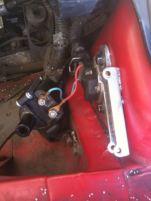 Drill out the oil coil. It's no longer usable.