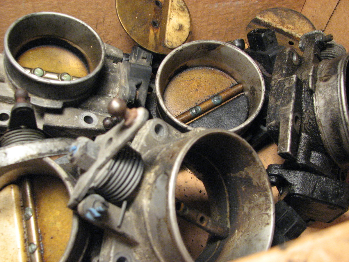 A Box Of Throttle Bodies.