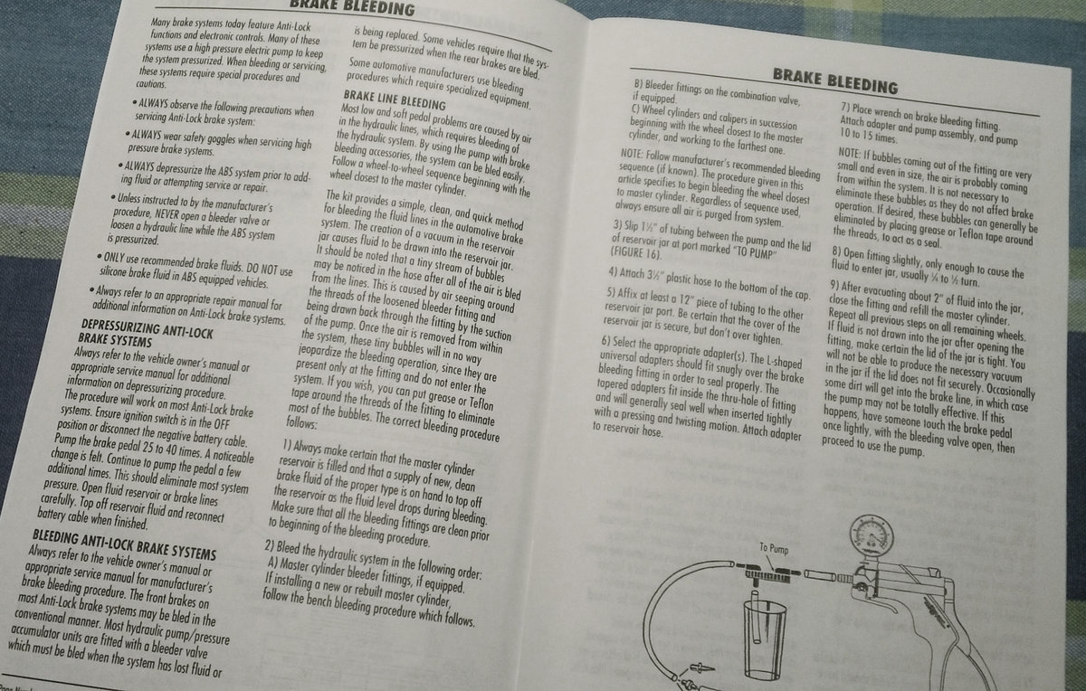 using Mityvac - vacuum pump