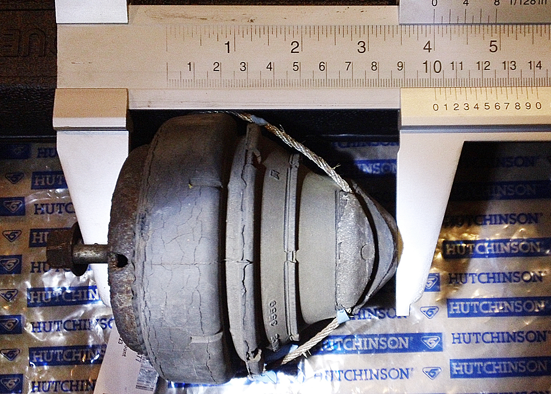 Front engine pad - did it shrink a little