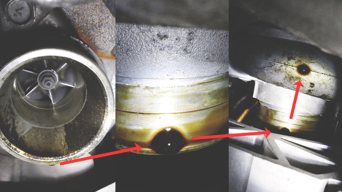 air intake connection at turbo