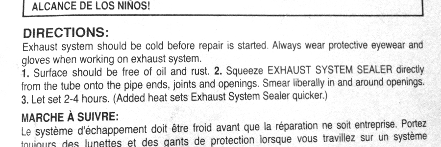 direction for using joint sealer