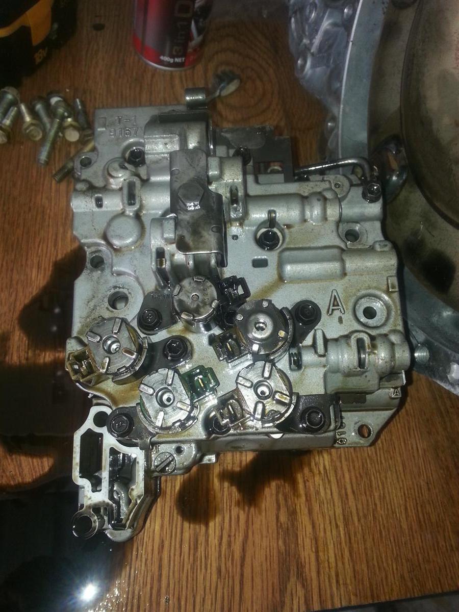 Valve body (yes the fluid was really THAT black!! )
