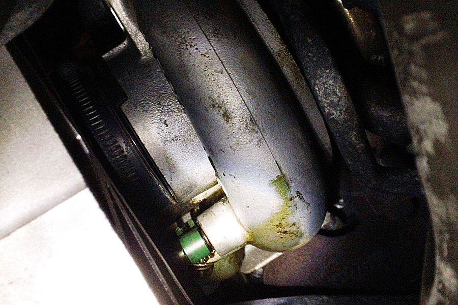 a minor trail of fluid at the bottom of turbo 10 days after the cleanup