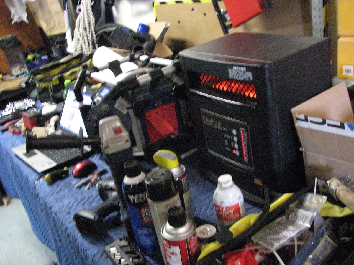 I took over his garage.