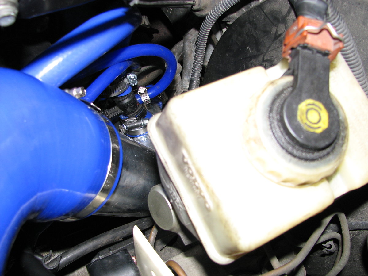 Air intake to Turbo with PTC and hoses.