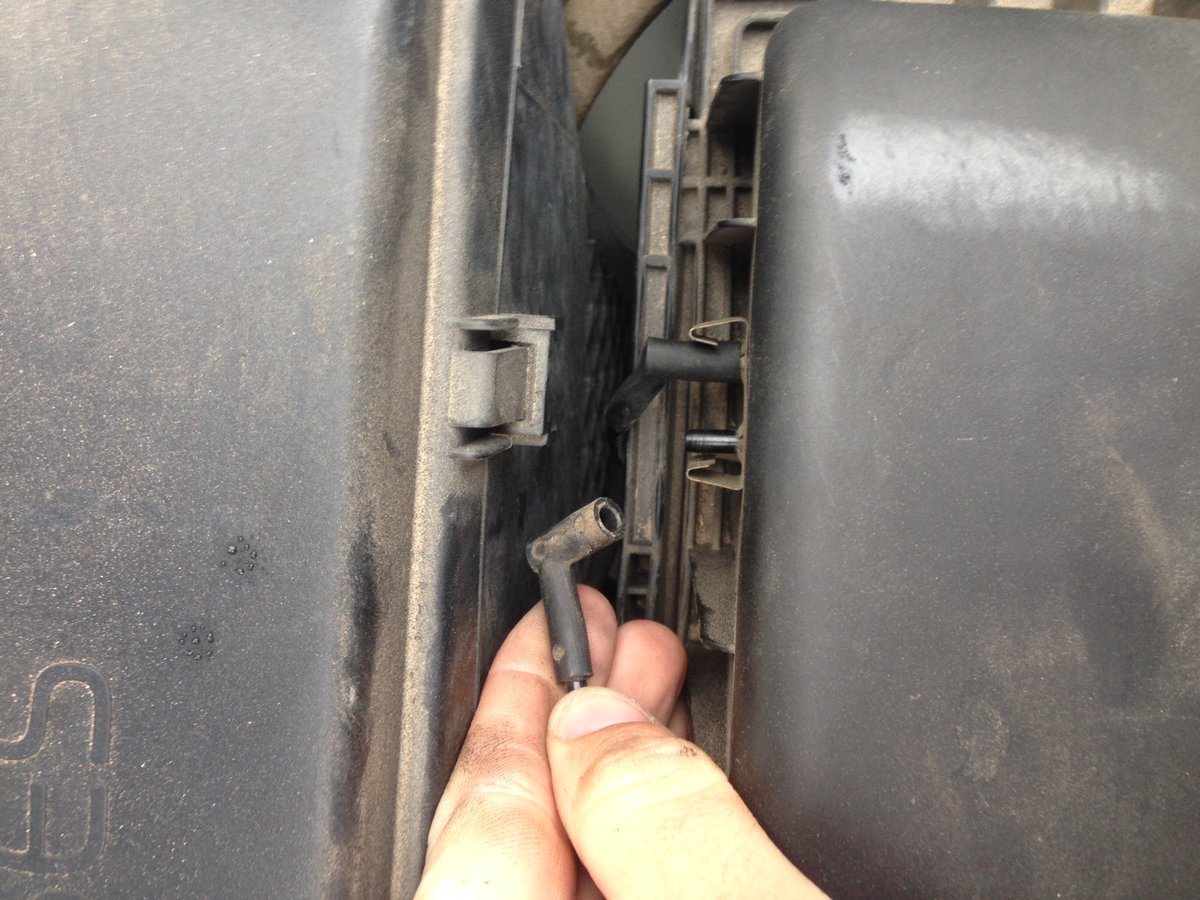 disconnected here when i got under the hood