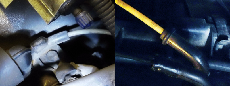 airbox - lower vac line connection