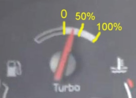 Stock Volvo 850 Boost Gauge