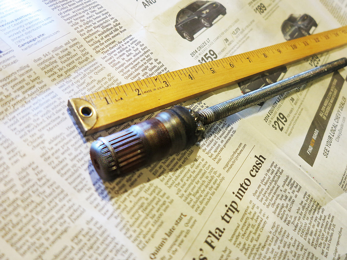 broke off axle piece removed