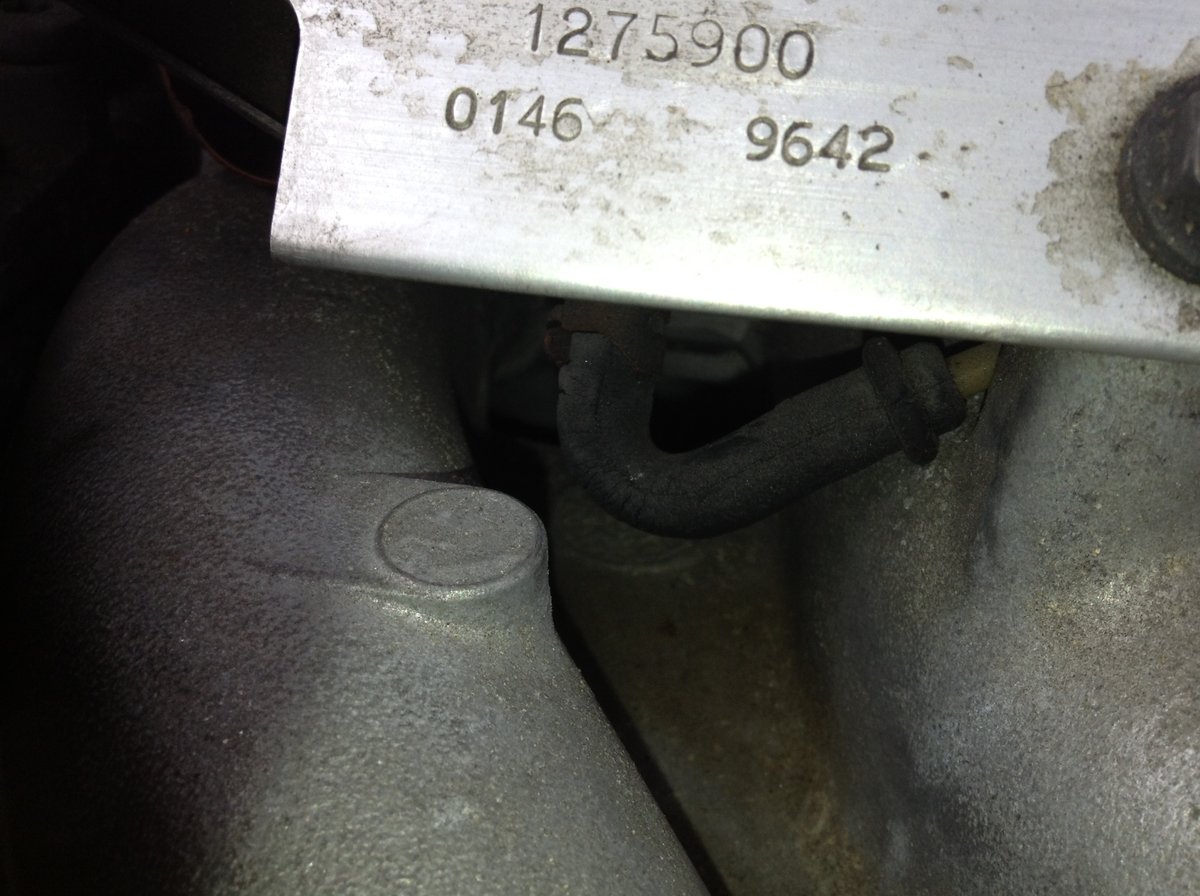 Corroded line right before fuel injectors