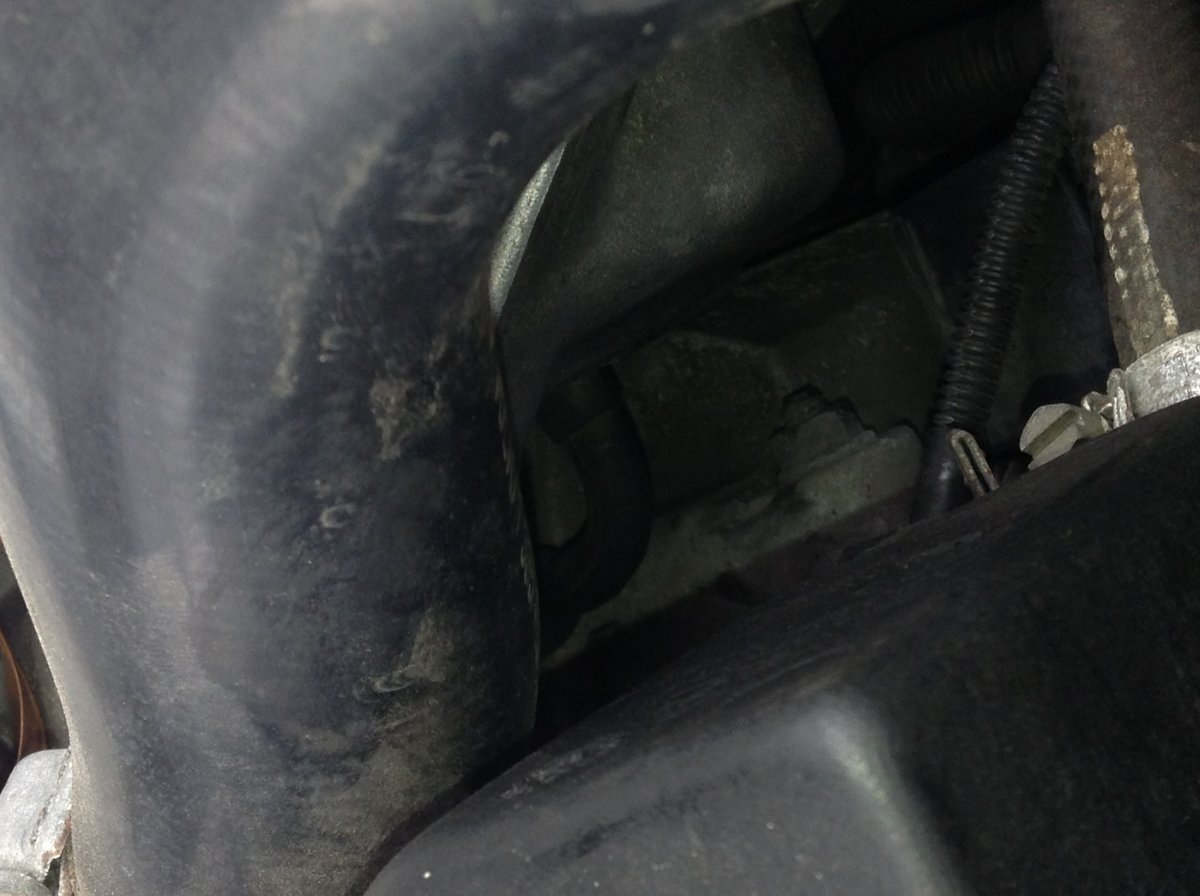 Hose going opposite way