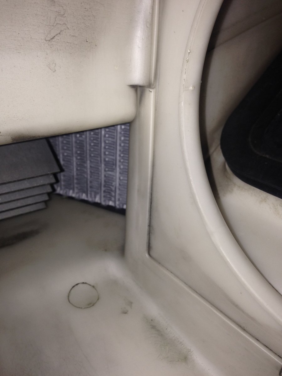 You can clean the Evap Core through the opening