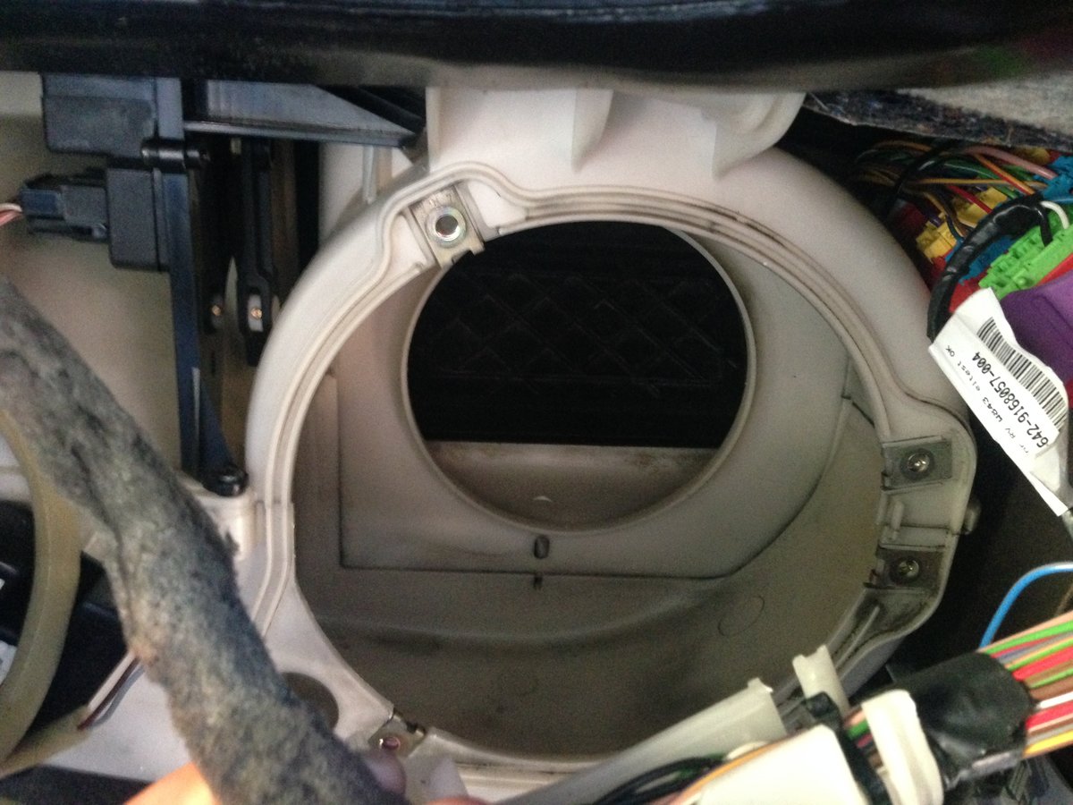 With blower out you can access evap core