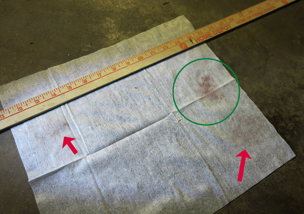 AFT fluid drips overnight