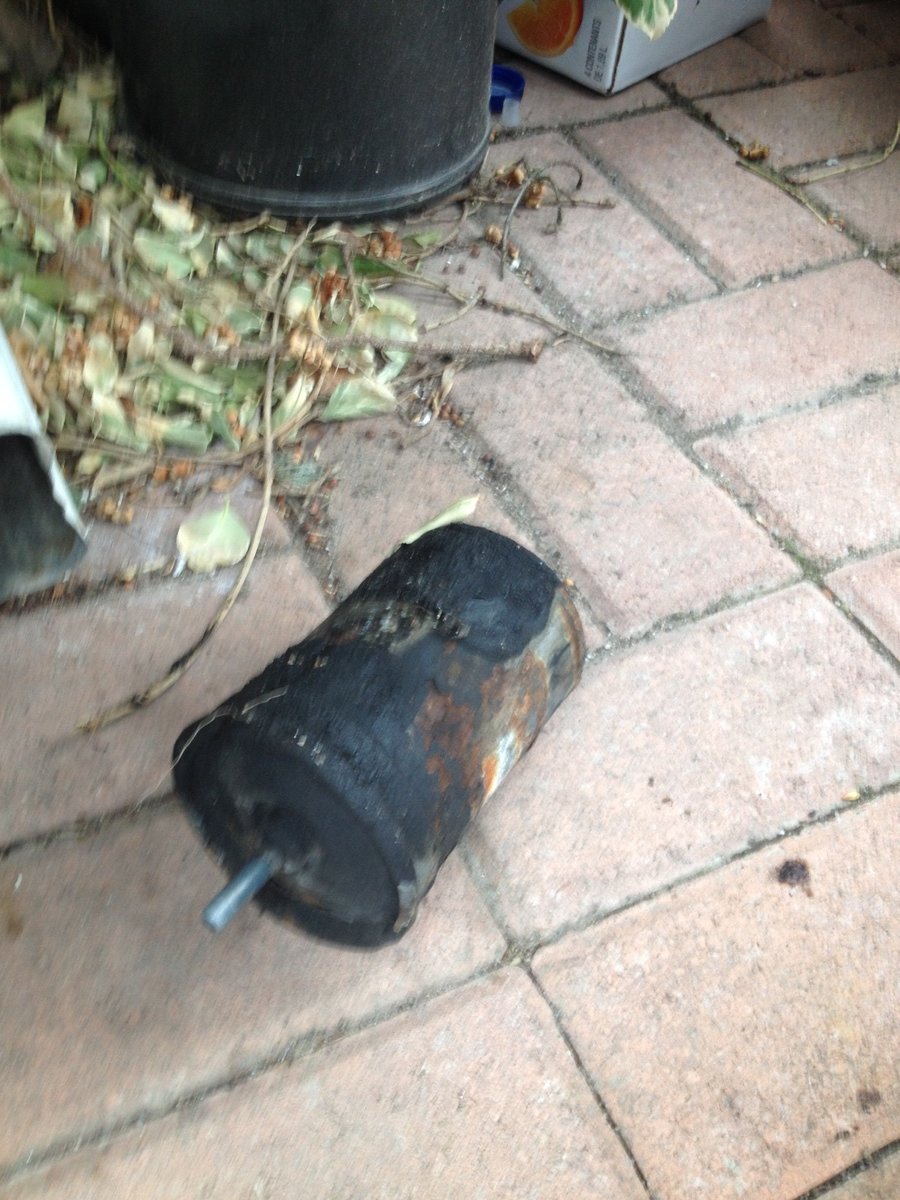 looks like the original fuel filter - dark colored gas came out of it - 220,000km