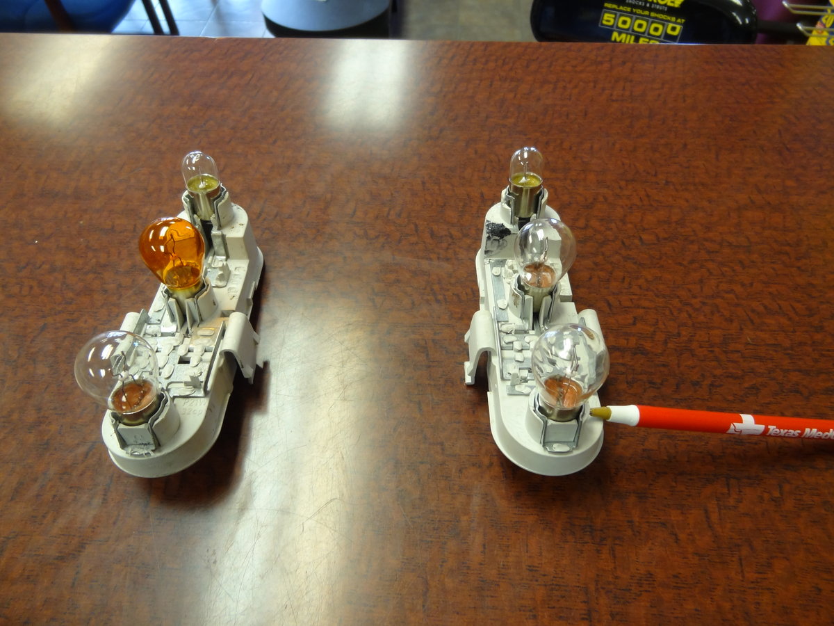 Left Rear Light Assembly Bulb Housings