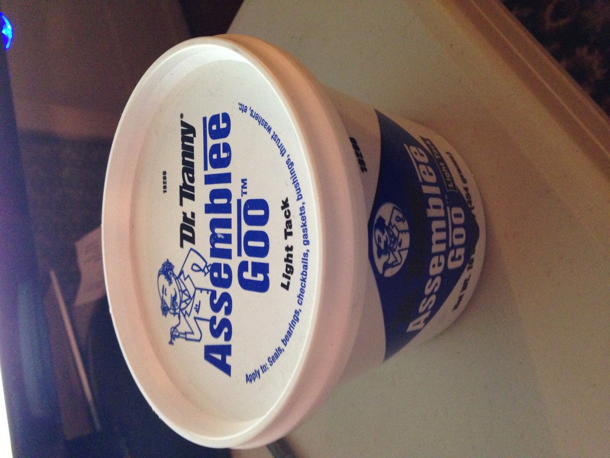 Assembly lube, be a big shot and buy this stuff instead oh just using Vaseline.