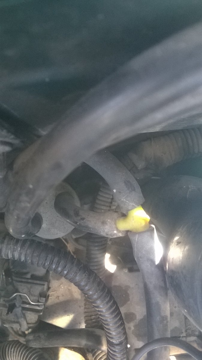 start of hose that is not plugged in