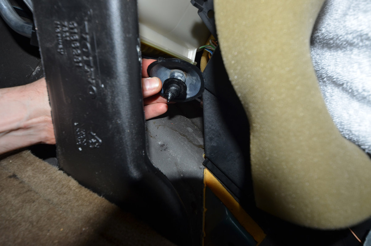 Drainage pipe from climate control to center console floor