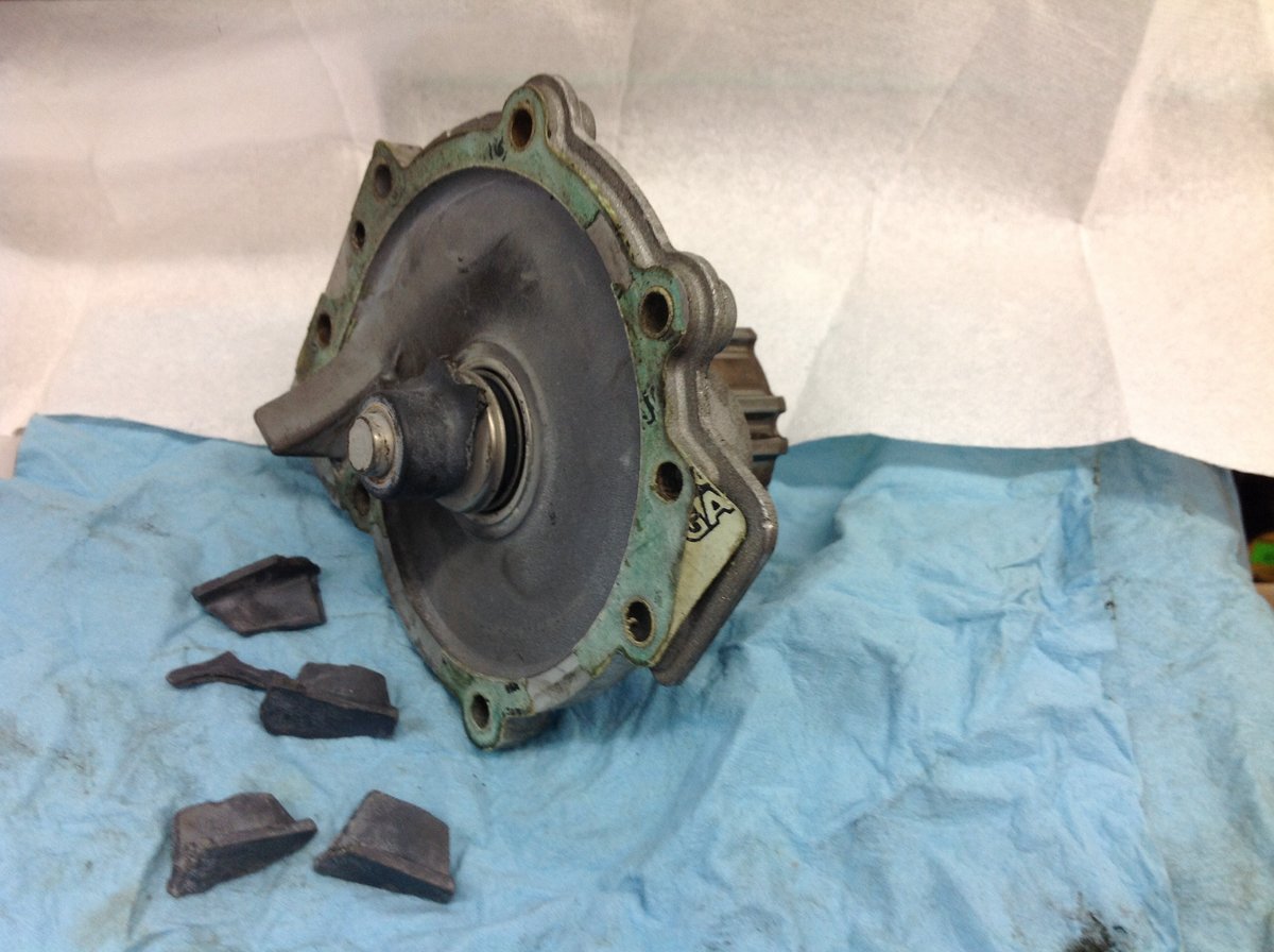 This is my broken water pump.