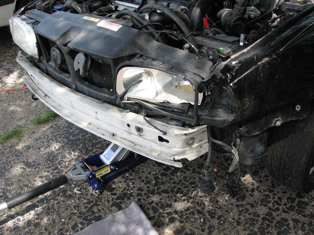 The bumper had a side hit