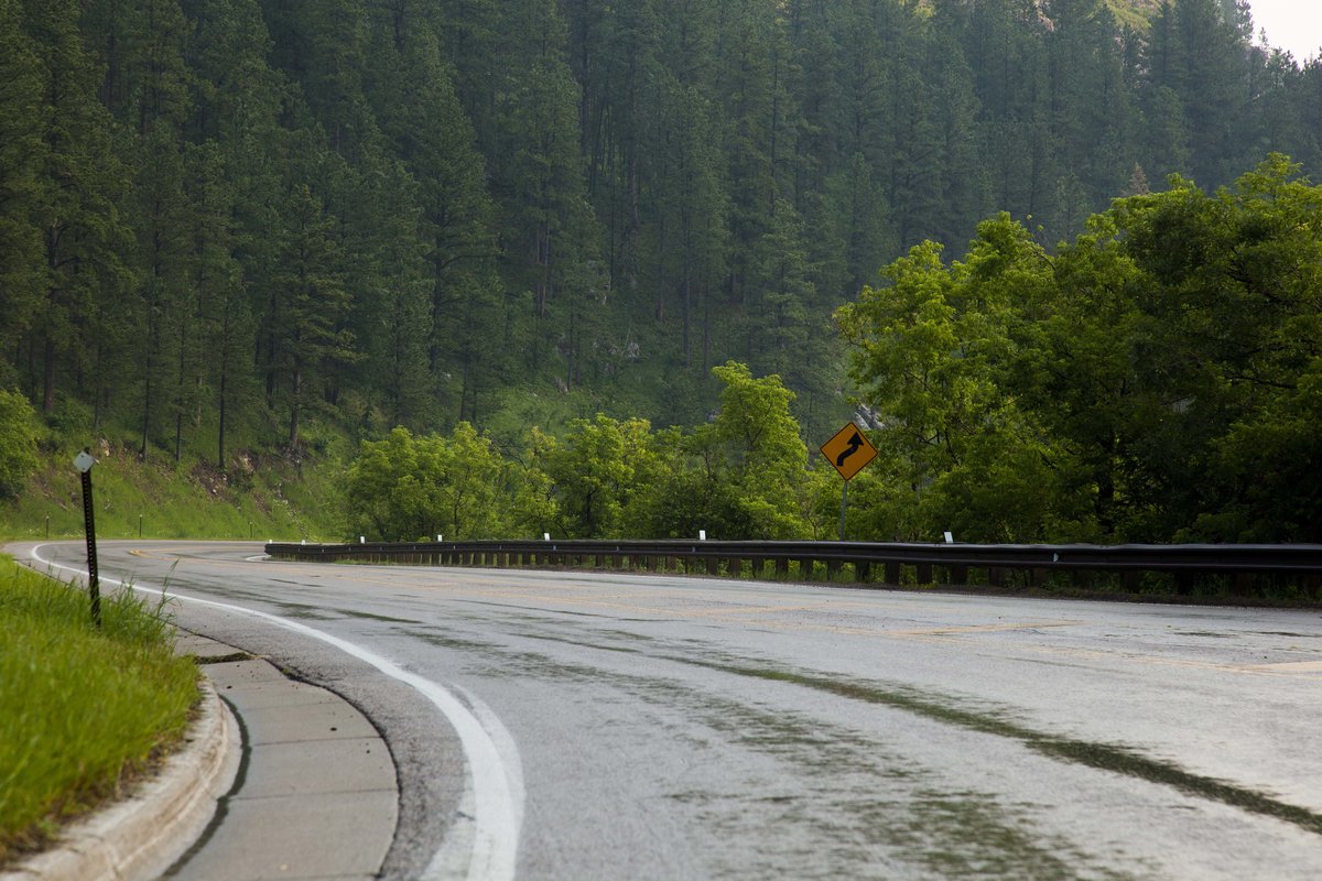 Spearfish Canyon at 6:30 am.