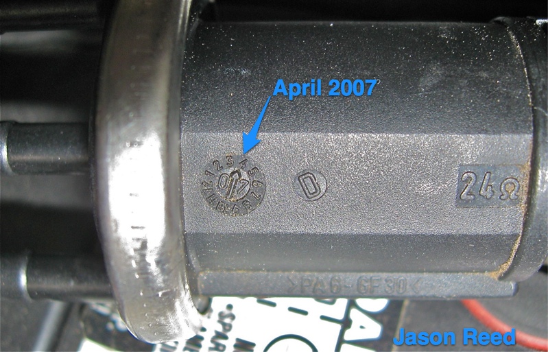 The newer (date code 4/2007) TCS from junked car