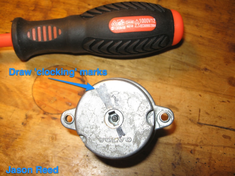 Mark the alignment of the cases before disassembly