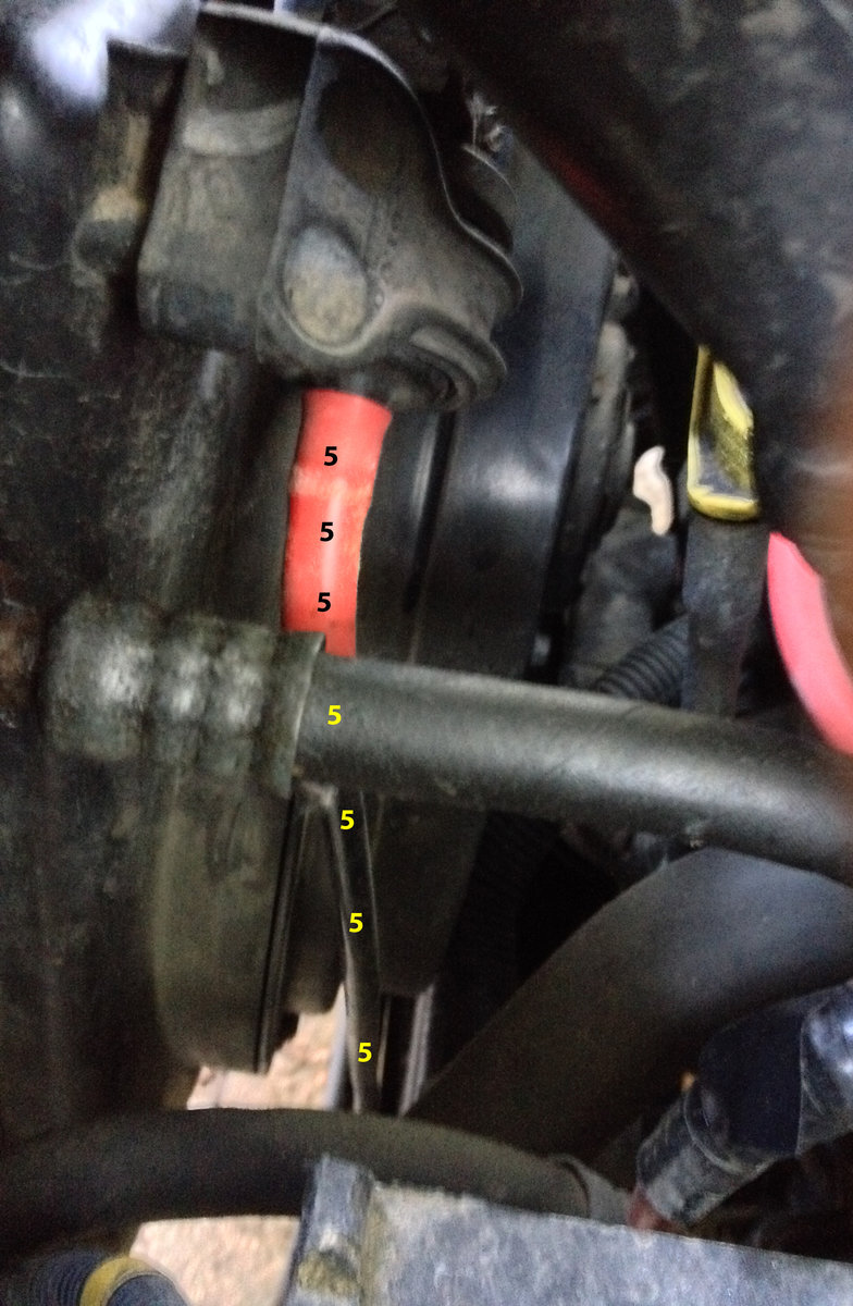 line 5, bottom of purge valve