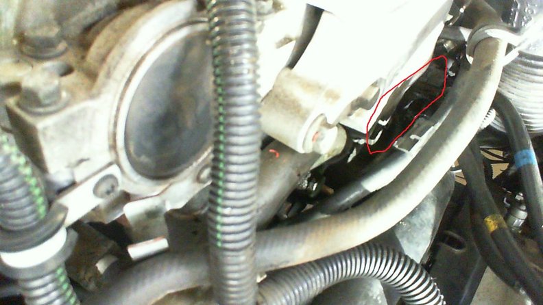 Oil around and under this area