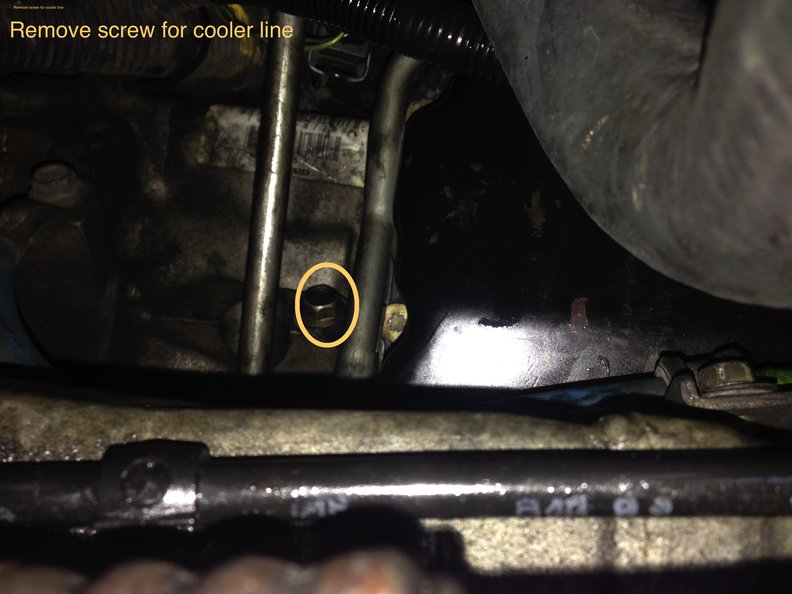 2nd cooler line screw