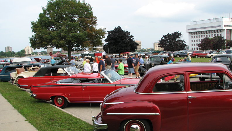 The Plymouth car club of U.S. and Canada showed up.