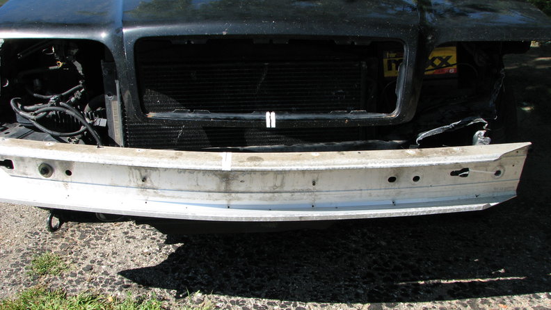 The drivers side frame rail will also need to come down approx. 2-1/2 inches. Wish I had a Rack.