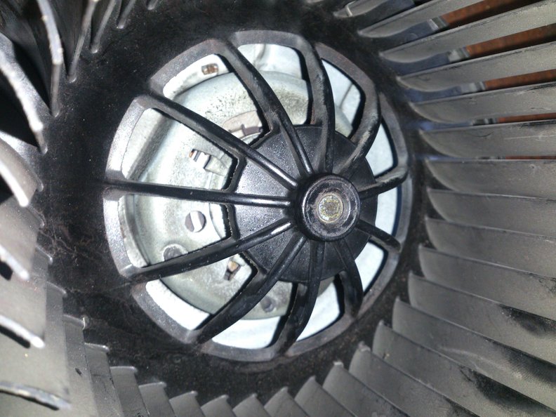 The Blower would need pulled to completely dismantle the motor. However the holes are adequate for spraying cleaner through