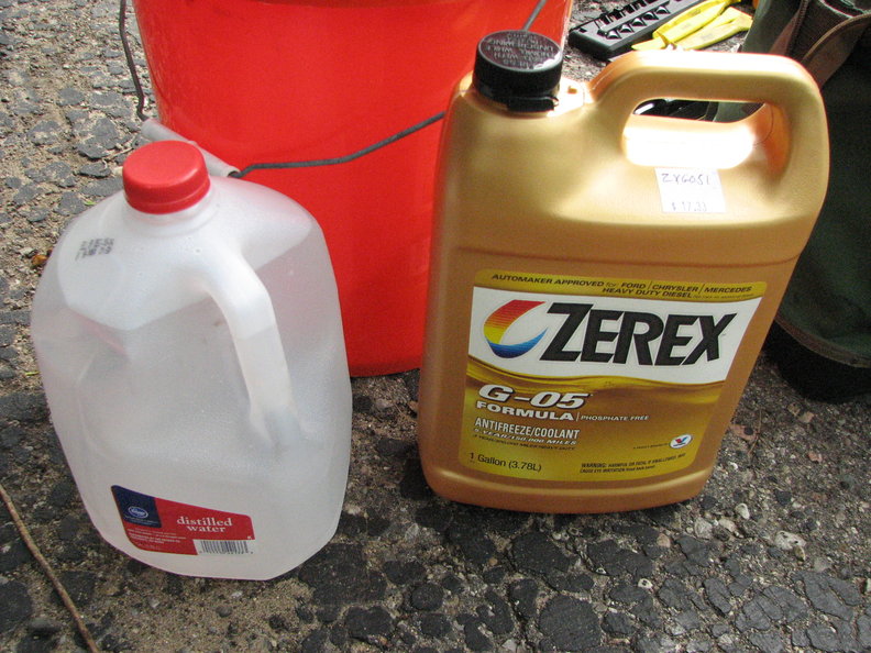 Only wasted about a quart and a half of my special 50/50 mixture.