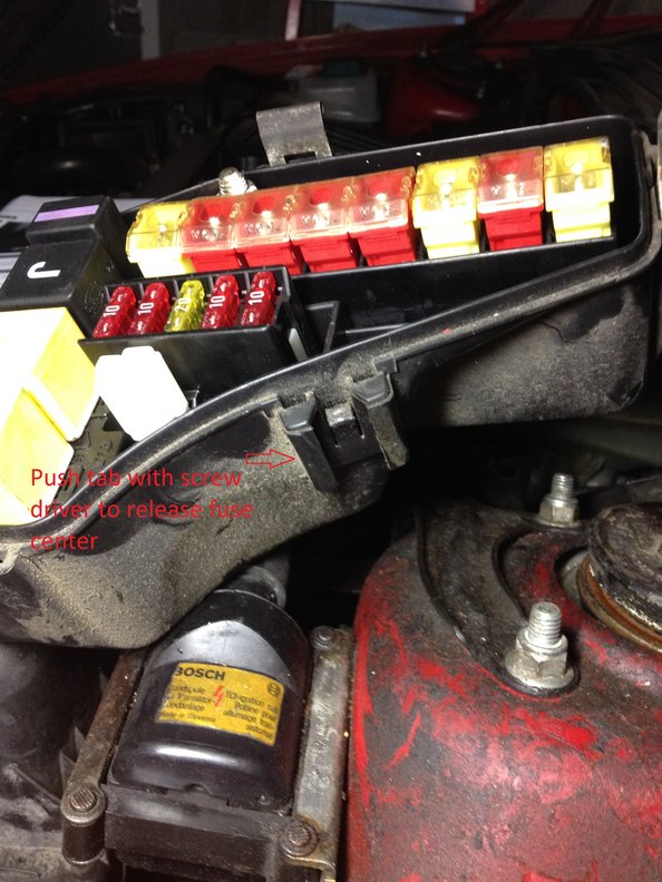 Remove main fuse panel