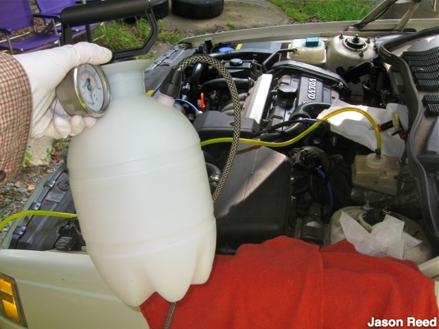 Homemade pressure bleeder