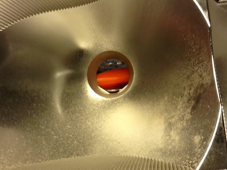 Reflective chrome plated worn away and pitted