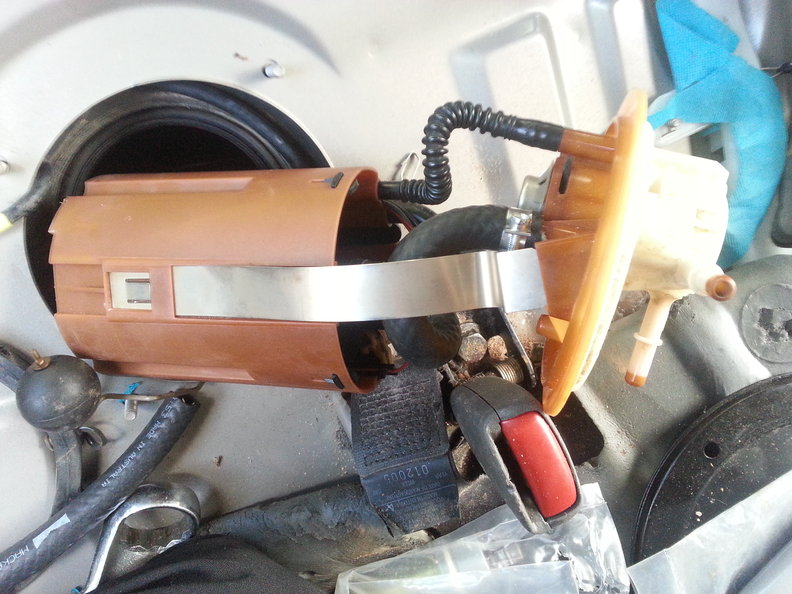 Pump reassembled and ready to be dropped back in